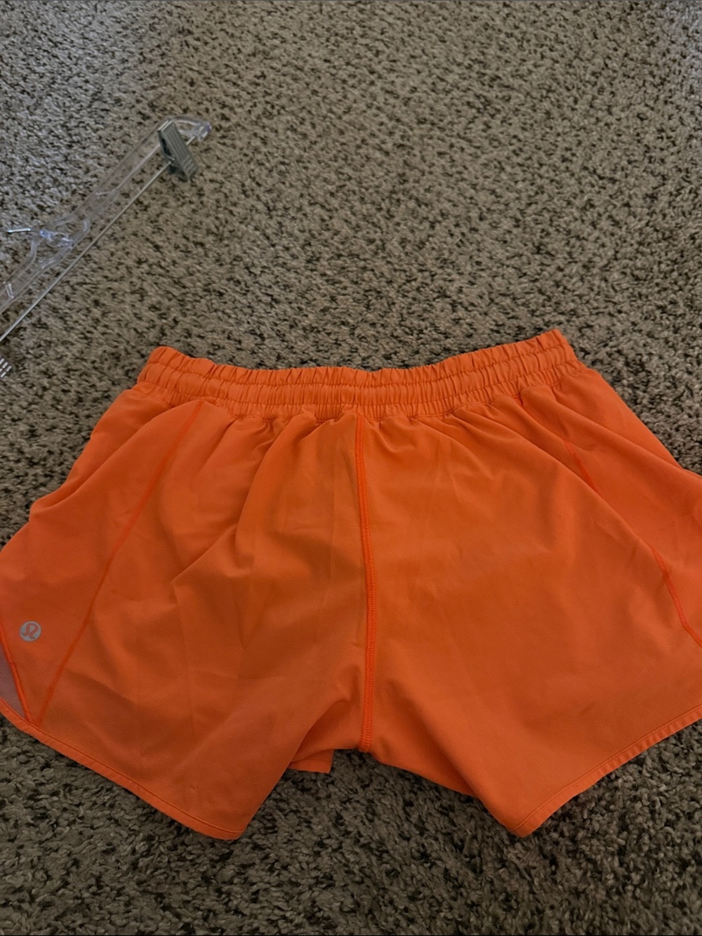 lululemon athletica Bright Orange Athletic Shorts - Picture 4 of 5